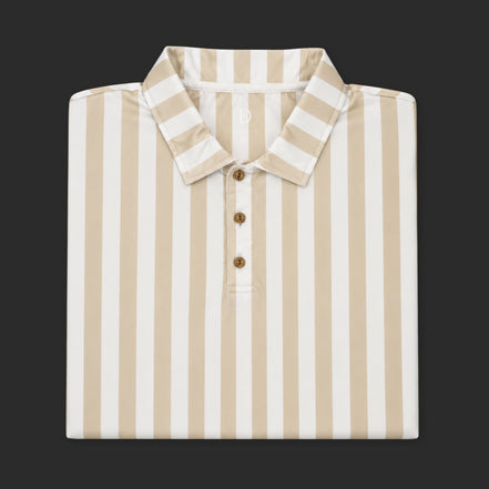 Dune Stripe Performance Polo