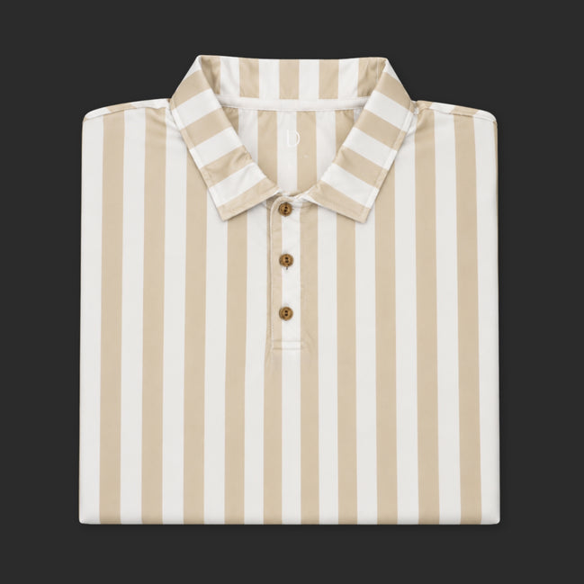 Dune Stripe Performance Polo