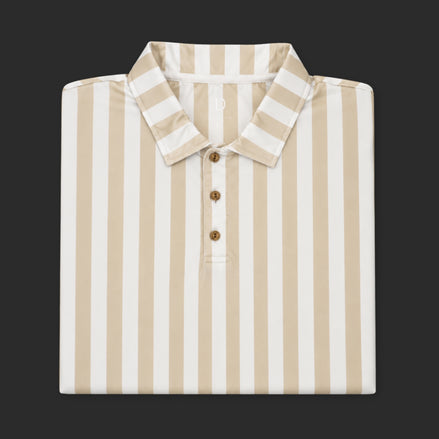Dune Stripe Performance Polo