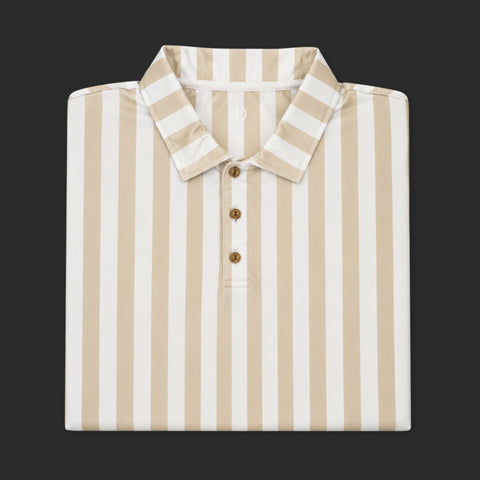 Dune Stripe Performance Polo